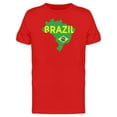 thumbnail image 1 of Brazil Map Travel Lovers T-Shirt Men -Image by Shutterstock, Male x-Large, 1 of 2