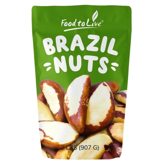 Brazil Nuts, 2 Pounds Kosher, Raw, Vegan by Food to Live