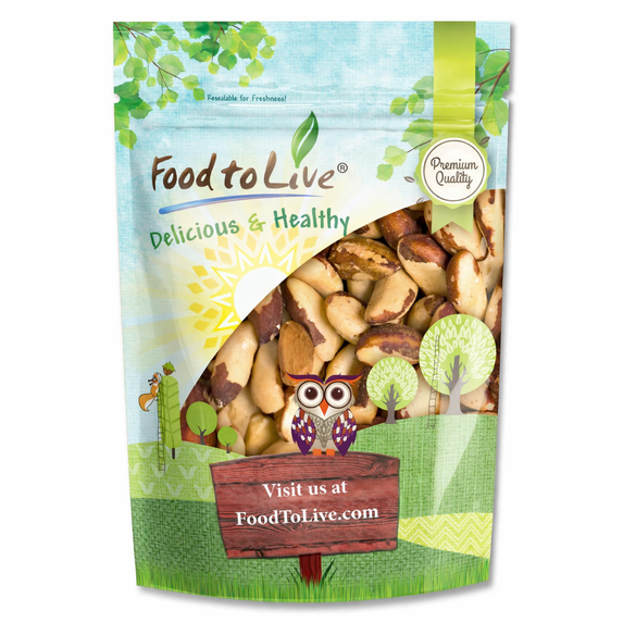 Brazil Nuts, 3 Pounds — Kosher, Raw, Vegan — by Food to Live