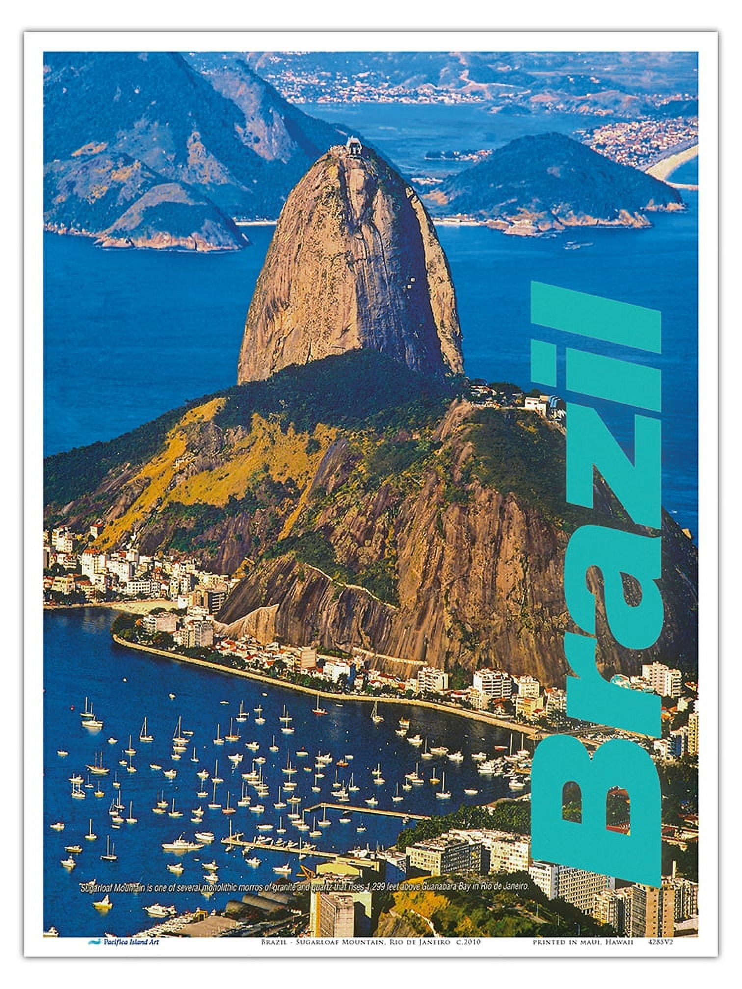 Brazil - Rio de Janeiro - Sugarloaf Mountain - Vintage Airline