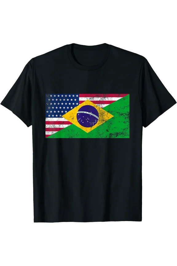 Brazil Shirt Brasil Soccer USA America Flag Jersey Men Women T-Shirt