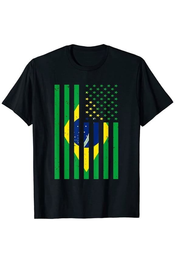 Brazil Shirt Brasil Soccer USA America Flag Jersey Men Women T-Shirt