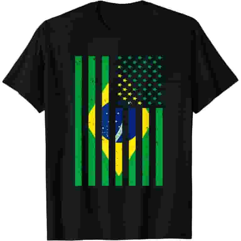 Brazil Shirt Brasil Soccer Usa America Flag Jersey Men Women Brazil Shirt Brasil Soccer Usa America Flag Jersey Men Women