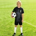 thumbnail image 1 of Brazil Soccer Jersey Outfits for Kids Boys Girls Shorts Athletic Outfit For Youth Sports Team Training Play Football Clothes Set 3-14 Years, 1 of 5