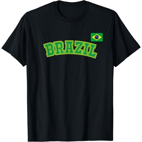 Brazil T Shirt Women Men Kids Brasil Brazilian Flag T-Shirt, Vintage Birthday Gift