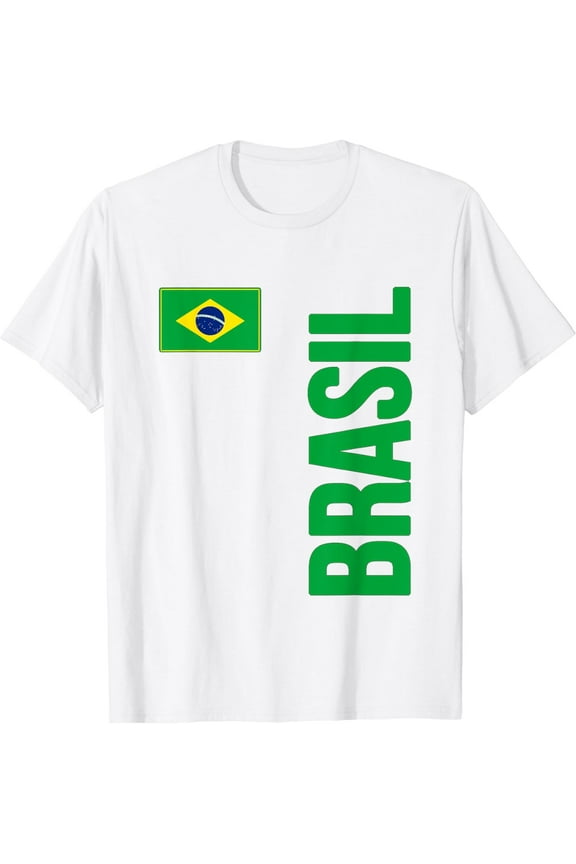 Brazil T-shirt Brazilian Flag Brasil Gift Souvenir Camiseta