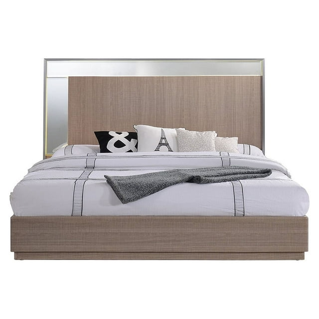 Brazil Taupe Bronze Platform Bed