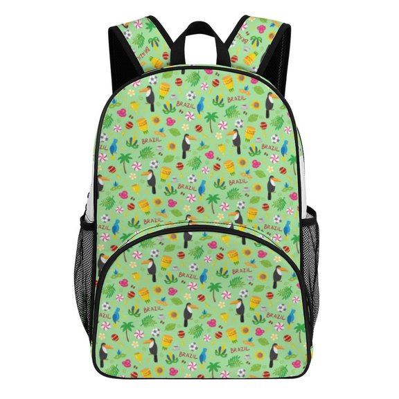 Brazil Toucans Vibrant Pattern Fun Backpacks for Backpack for Bookbag