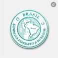 thumbnail image 1 of Brazil Travel | 4'' X 4'' Round Decorative Magnet, 1 of 2