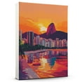 thumbnail image 1 of Brazil Travel Canvas, South America Canvas Print vintage, Colorful Brazil Decor City Road, South America Pictures Wall Art - 102AZ170, 1 of 1