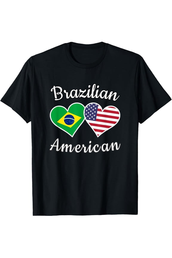 Brazil USA Tee Brazilian American Tee Men Women Kids T-Shirt