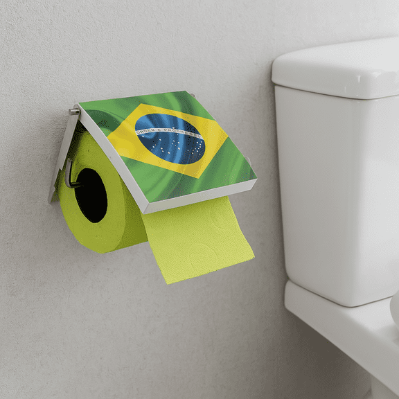 Brazil Wall Mounted Toilet Paper Holder Tissue One Roll Dispenser