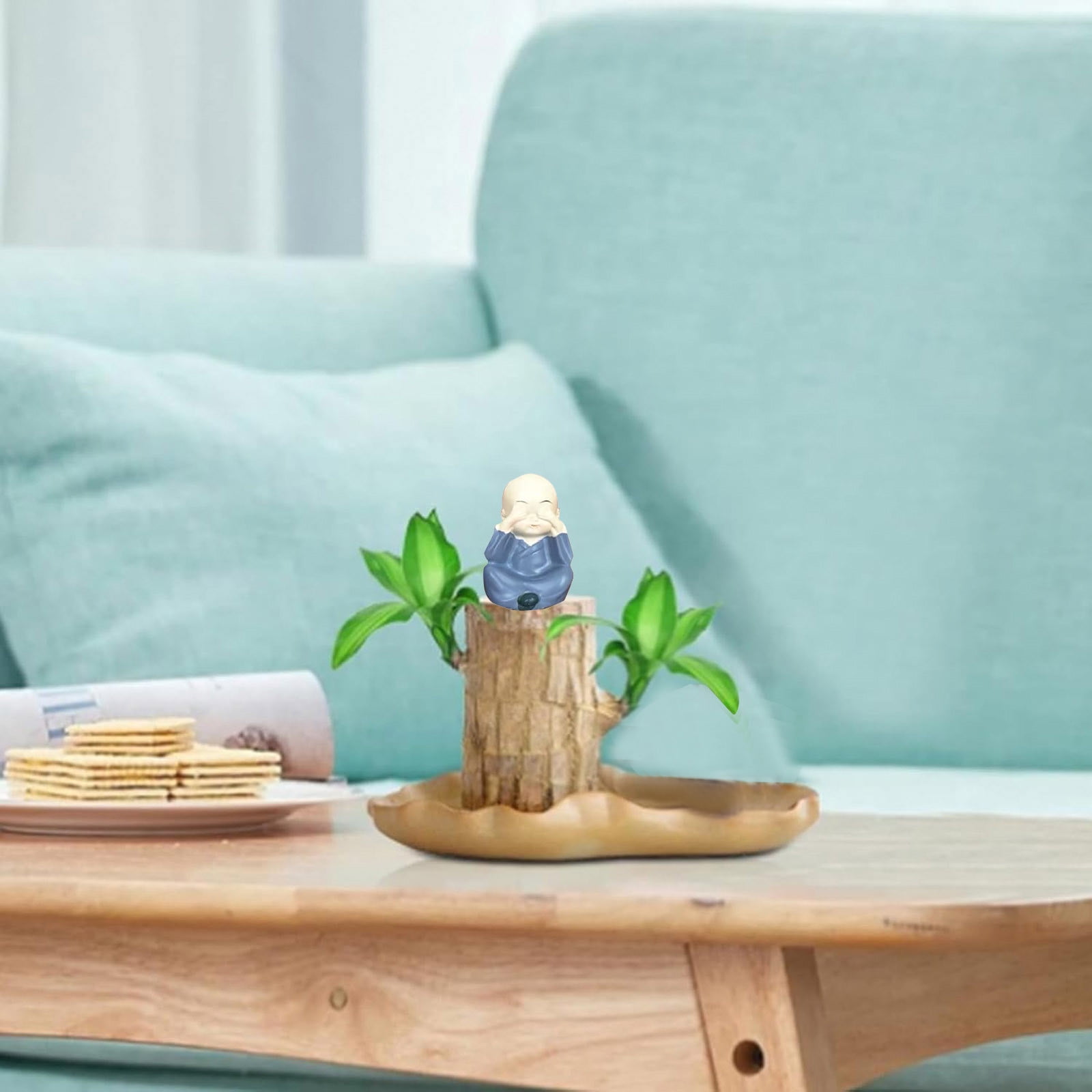 Brazil Wood Hydroponic Tree Stump With 1Dolls & Tray Magical Sprouting