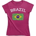 thumbnail image 1 of Brazil for Women Brazil Flag Brazil Gifts for Her T-Shirt, 1 of 4