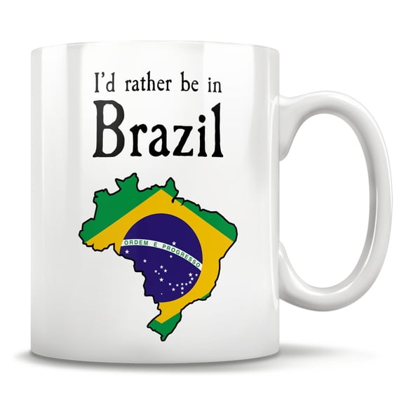 Brazil gift brazil mug map of brazil brazilian flag funny brazilian gift travel to brazil