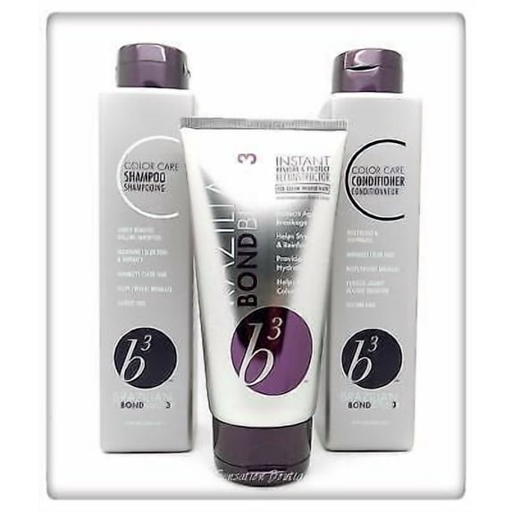 Brazilian B3 Bond Builder Color Care Shampoo / Conditioner & Treatment Set/Kit