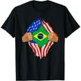 thumbnail image 1 of Brazilian Blood Inside Me T-Shirt | Brazil Flag Gift, 1 of 3