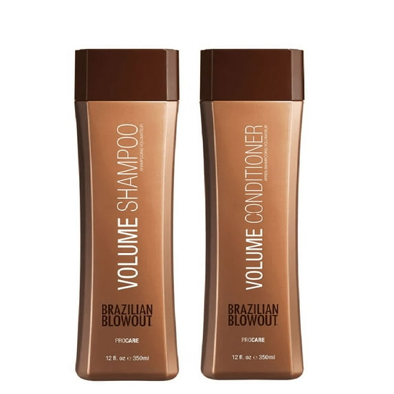 Brazilian Blowout Volume Anti Frizz Shampoo and Conditioner - 12 oz