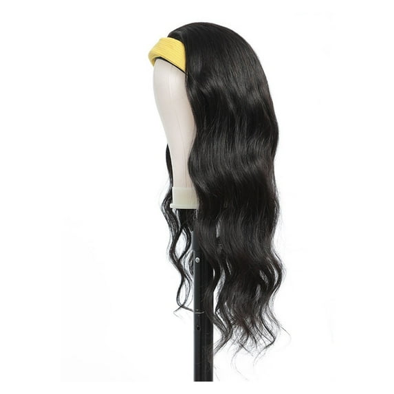 Brazilian Body Wave Headband Wigs 100% Human Hair Headband Scarf Wigs for Women Natural Remy Hair Machine Made Glueless