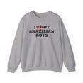thumbnail image 1 of Brazilian Brazil Wife Girlfriend Husband Sweatshirt Gifts Crew Neck Shirt, 1 of 3