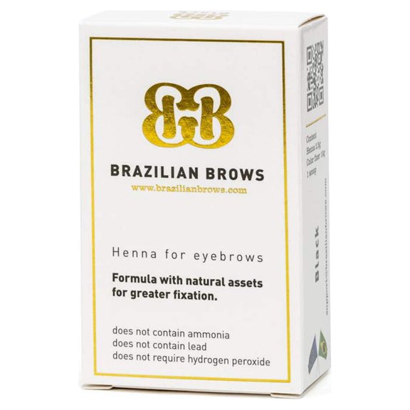 Brazilian Brows Eyebrow Henna Pack & Tinting Kit - Brown