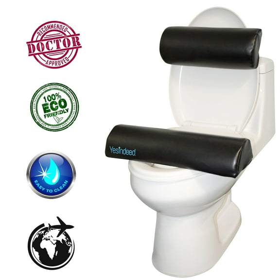 Brazilian Butt Lift Toilet Seat Riser Pillow + Back Support For Sitting comfortably After BBL Surgery