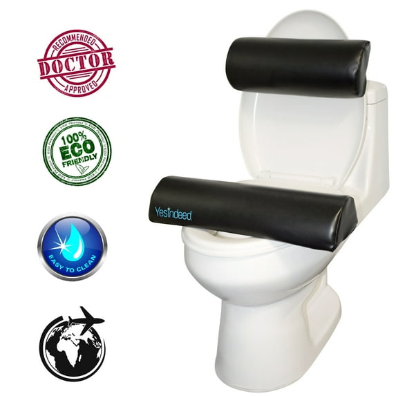 Brazilian Butt Lift Toilet Seat Riser Pillow + Back Support For Sitting comfortably After BBL Surgery