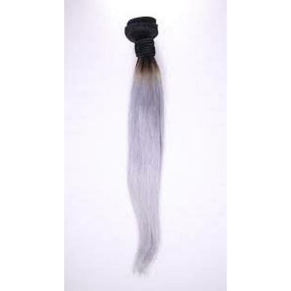 Brazilian Dark Root Gray Silky Straight Hair Extensions