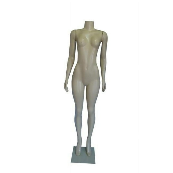 Brazilian Female Headless Full Body with Arms & Square Base