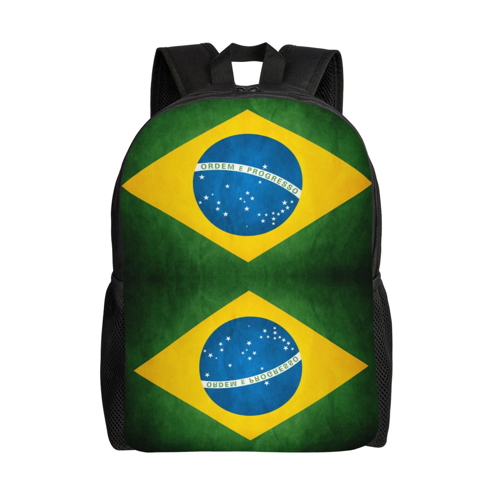 Brazilian Flag Backpack Travel Bag For Men Women Lightweight Back Pack ...