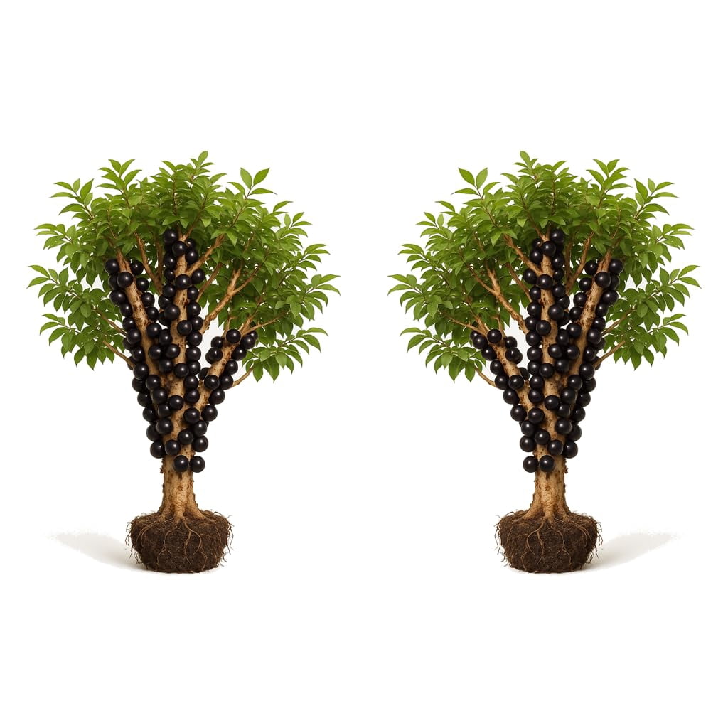 Sun Tree Inn Brazilian Grapetree Live Plants - 2 Young Starter Plants, Full Sun ...