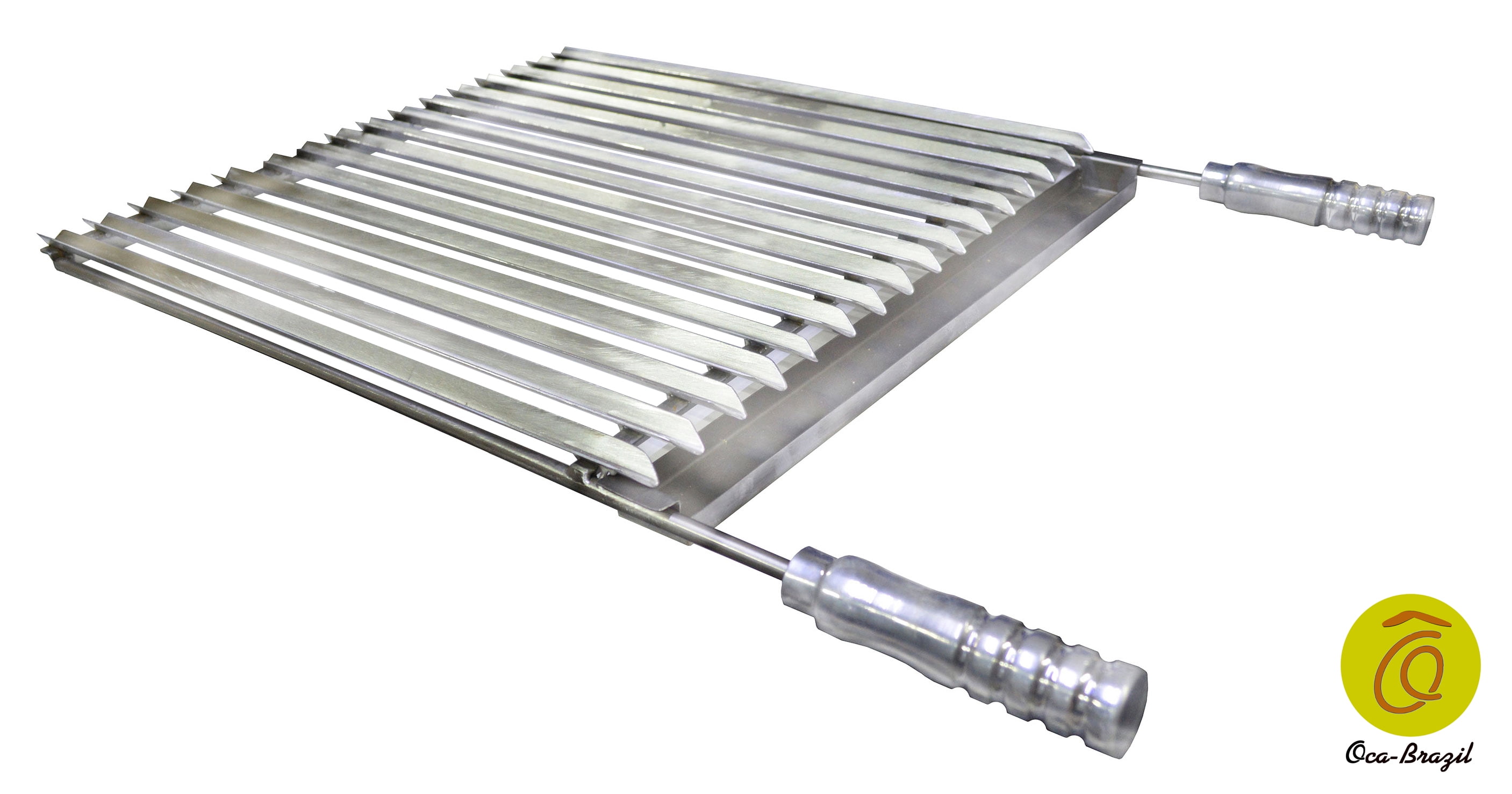 Brazilian Griddle with Fat Tray - Professional Grade - Stainless Steel