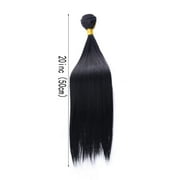Brazilian Hair Bundles - Natural Black Straight Hair Weave, 16/18/20/22inch, Soft & Silky Texture, High Quality Heat Fiber, Long Lasting, Full Hair Wefts, DIY Styling, Cosplay, Hair Extensions