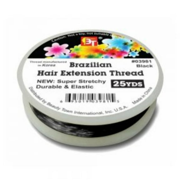 Brazilian Hair Extension Thread | 25 yards | Black | Beauty Town