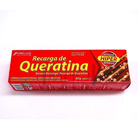 Brazilian Hair Tratment Keratin Recharge (Recarga de Queratina) by Embelleze -Pack of 3