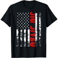 thumbnail image 1 of Brazilian Jiu Jitsu American Flag US Sports T-Shirt, 1 of 3