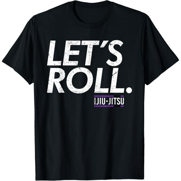 Brazilian Jiu Jitsu BJJ Purple Belt Lets Roll Shirt Gift Men