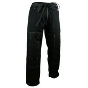 Brazilian Jiu Jitsu Gi Pants Traditinal Style BJJ Uniform Pants Black
