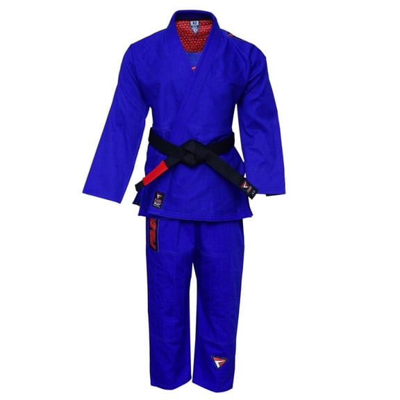 Brazilian Jiu Jitsu Gi Ray Series for Adult Men by Fadi Sports - Blue Color A5