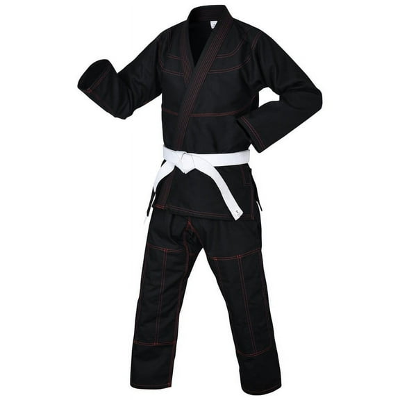 Brazilian Jiu Jitsu Gi for Men and Women, Lightweight and Preshrunk With a Free White Belt for Grappling Uniform Kimonos