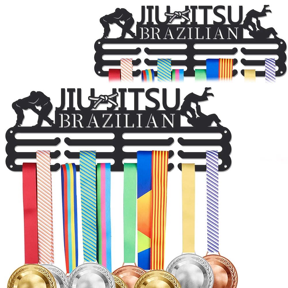 Brazilian Jiu Jitsu Medal Holder Medals Display Wall Hanger Sports Award Rack for Athletes Gifts