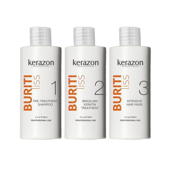 Brazilian Keratin Treatment Kit Keratina KERAZON Buriti Liss Professional For All Hair Types