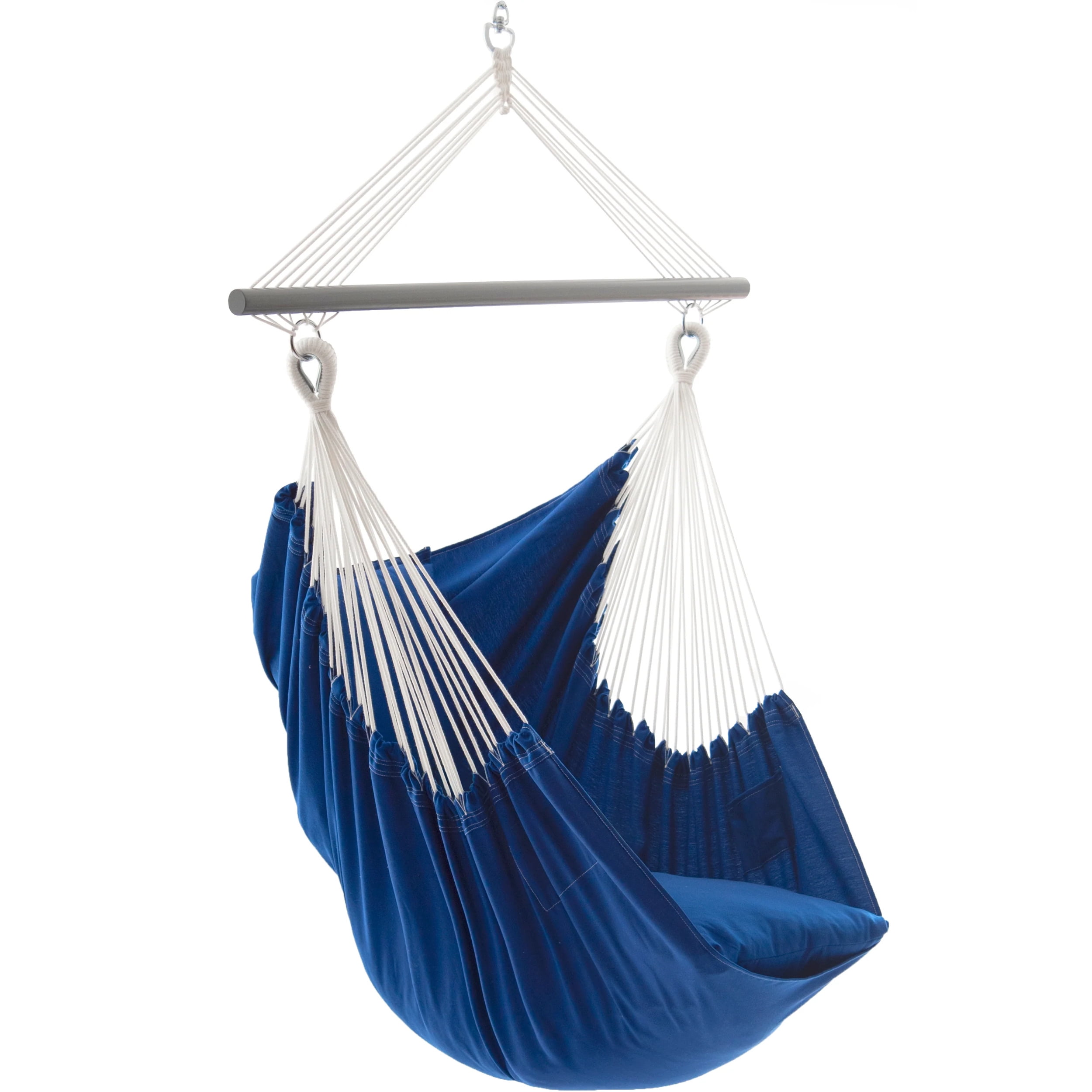 Royal Blue Polyester Brazilian Double Hammock