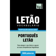 Vocabulrio Portugus Brasileiro-Leto - 3000 palavras Brazilian Portuguese Collection Portuguese Edition Paperback 1787674258 9781787674257 Andrey Taranov