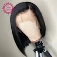 thumbnail image 1 of Brazilian Remy Human Hair Short Straight Bob 1B, 1 of 8
