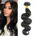 thumbnail image 1 of Brazilian Sew In Bundles Hair Extension Body Wave Real Virgin Remy Human Hair 100g Natural color 18", 1 of 6
