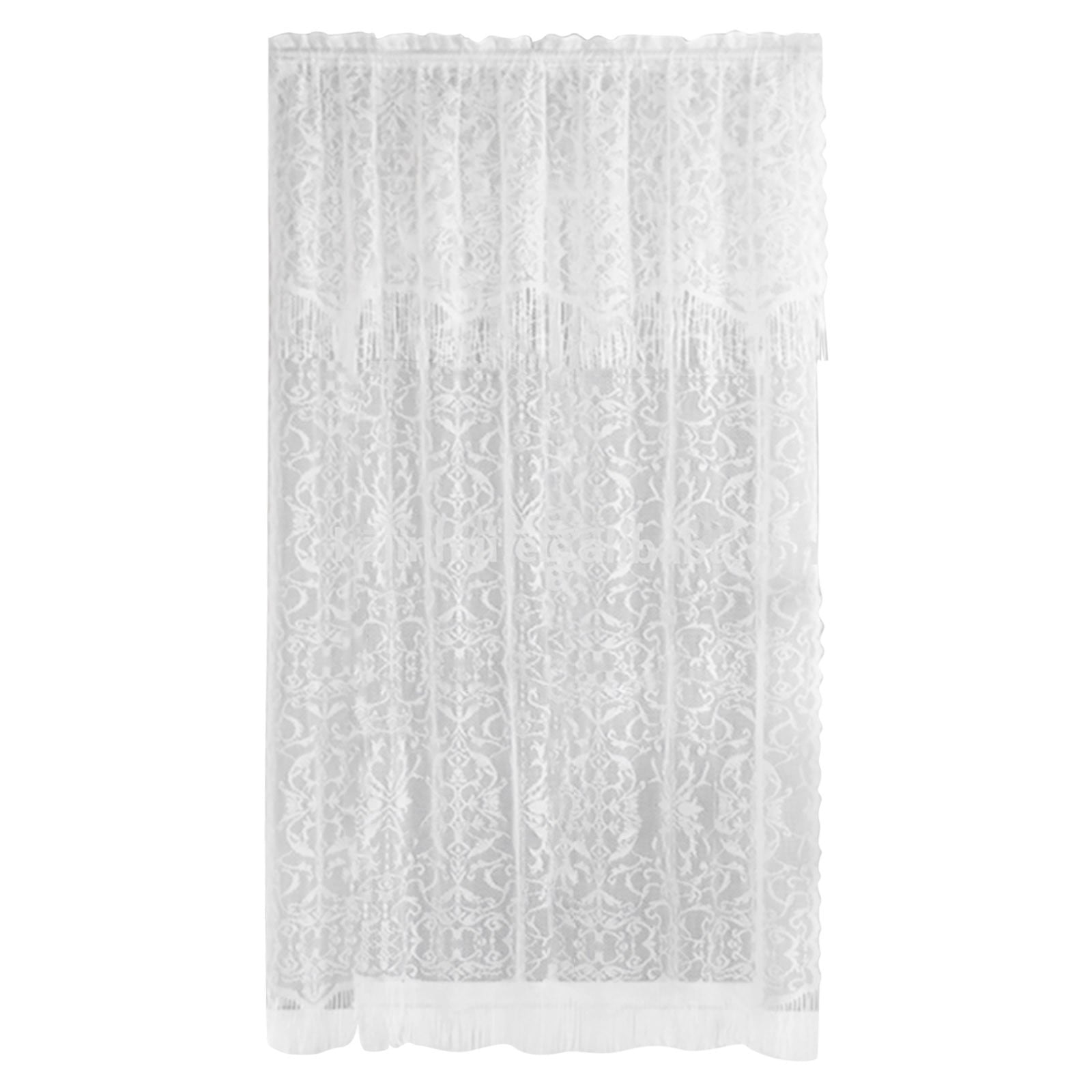 Brazilian Style Christmas Curtains Lace Tassel Curtains Tricot Lace