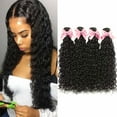 thumbnail image 1 of Brazilian Water Wave Bundle Human Hair 4 Bundle 100% Virgin Remy Curly Hair Bundle, 1 of 5