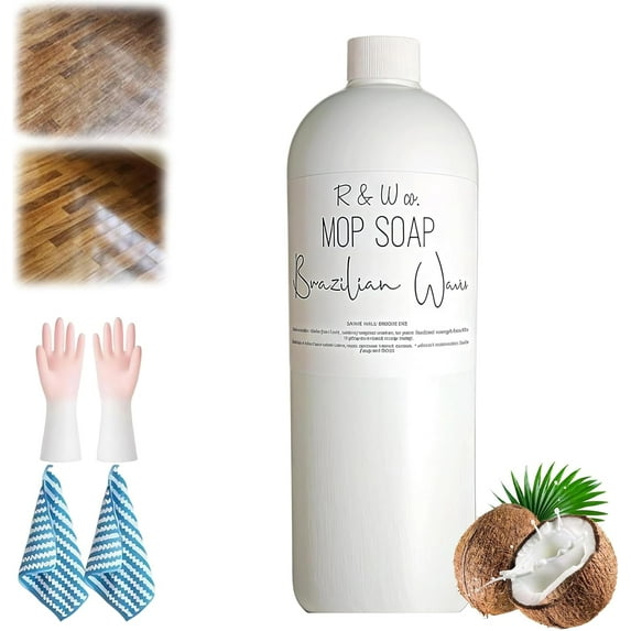 Brazilian Waves Mop Soap 32oz, Brazilian Waves Mop Soap R&W, Mop Soap For Floor Cleaning, Multipurpose Mop Soap For Home Cleaning for Floors of Various Materials (1, 120ml)