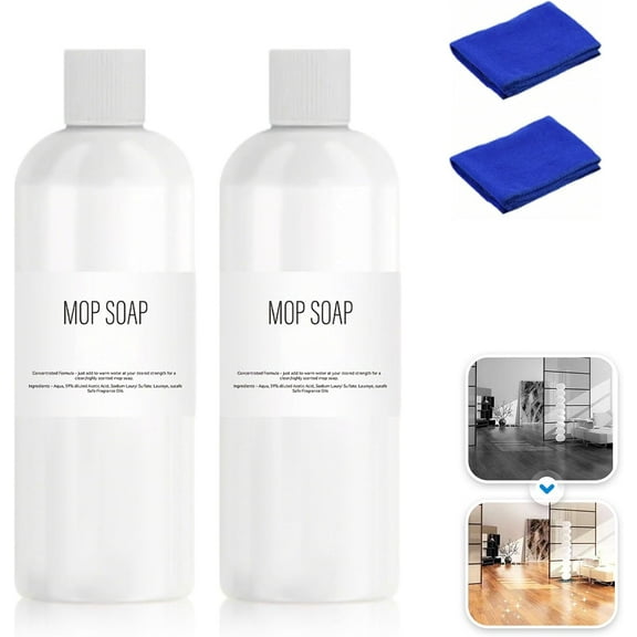 Brazilian Waves Mop Soap Floor Cleaner Liquid, Highly Scented Multi-Surface Concentrate